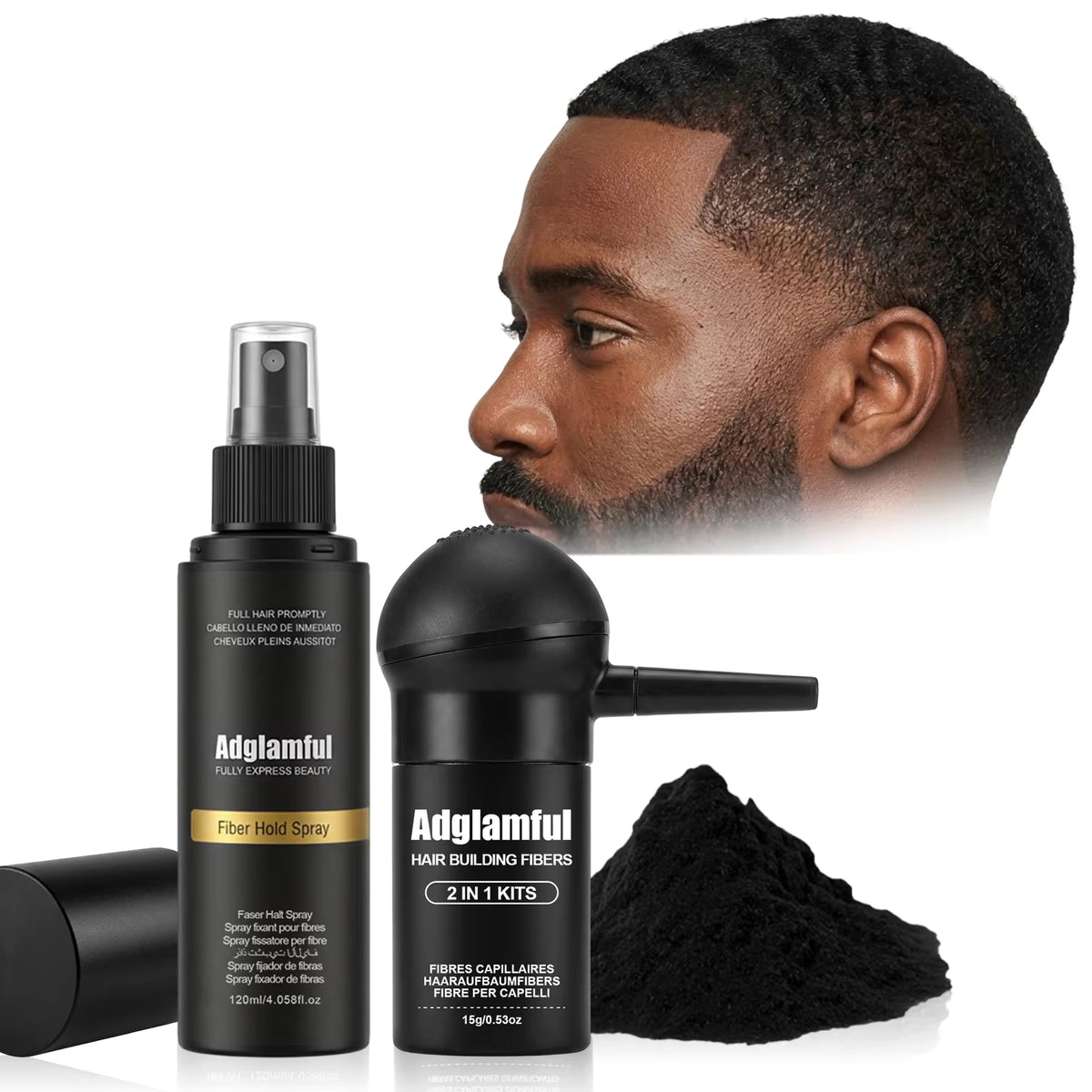 Kalo Skin 2-in-1 Hair Thickening Fibers & Hold Spray